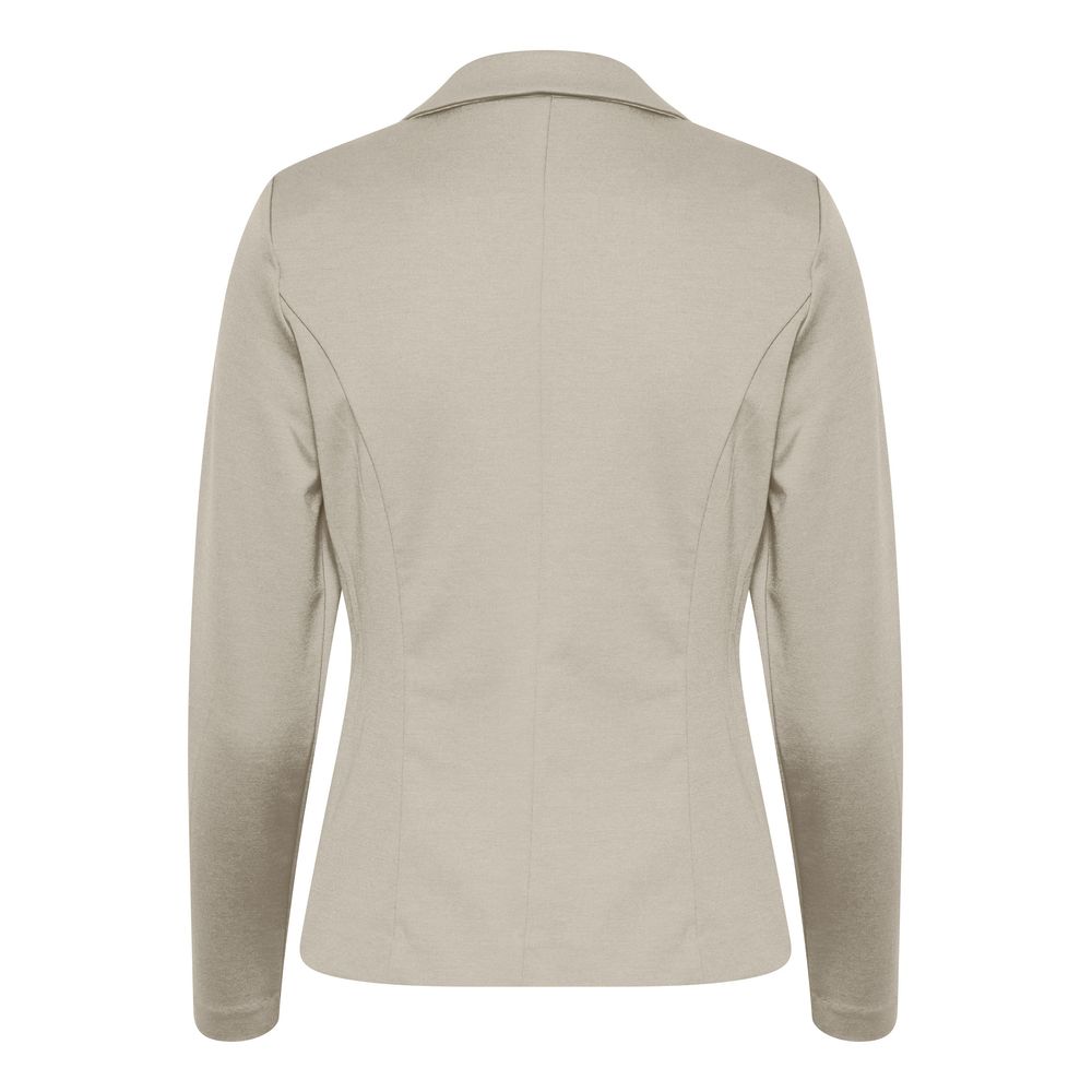 Beige Polyester Suits & Blazer