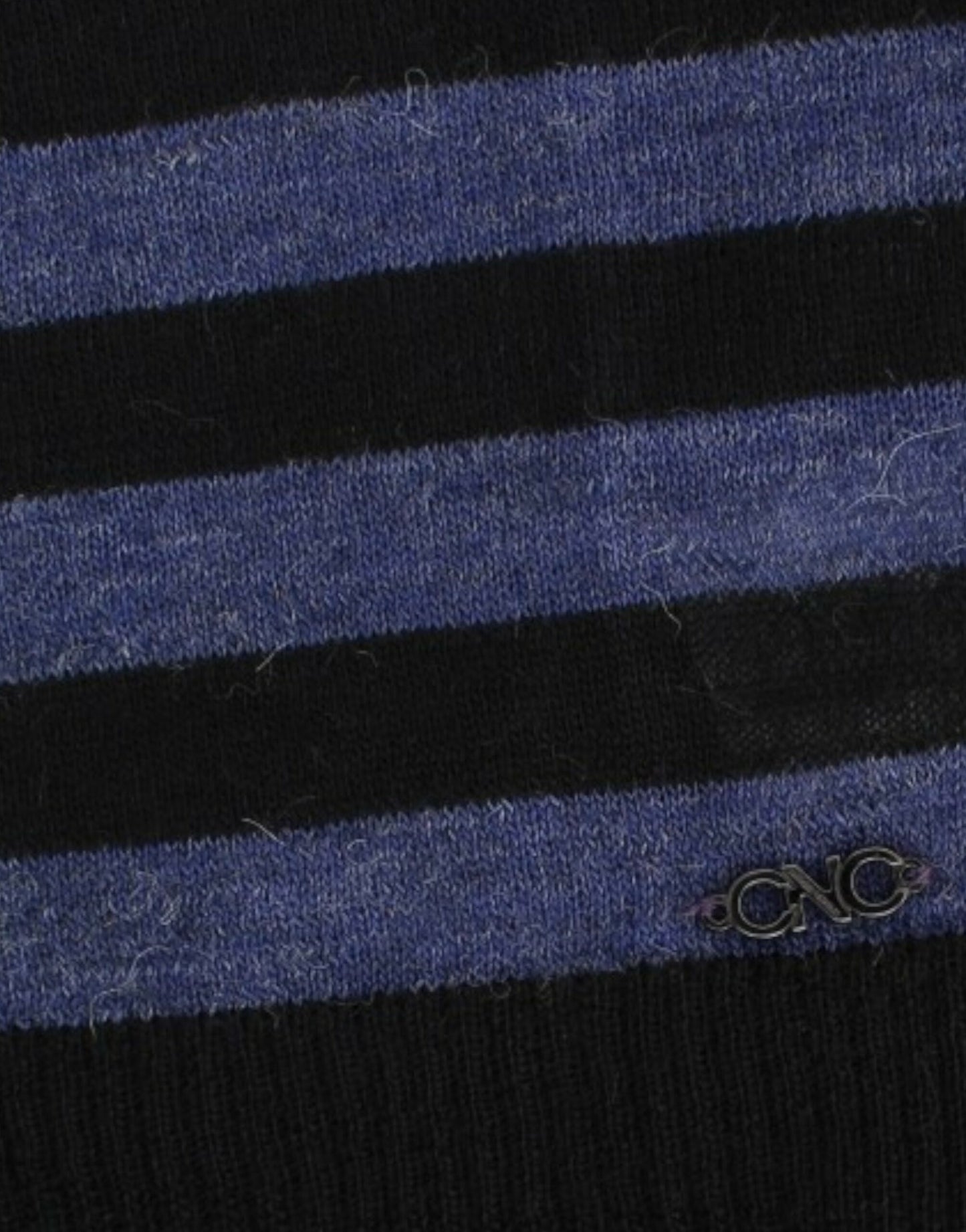 Striped V-Neck Luxury Sweater