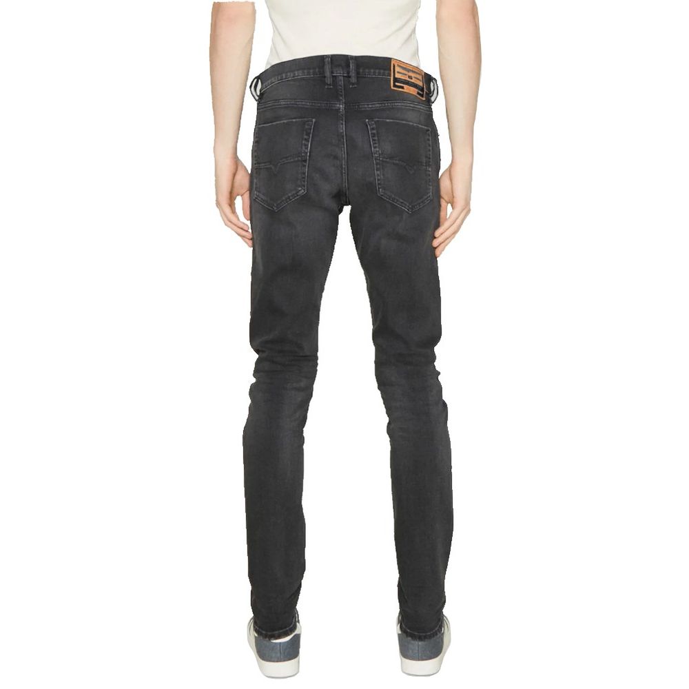 Black Cotton Jeans & Pant
