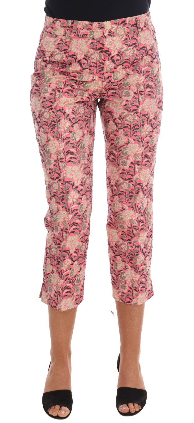 Elegant Floral Brocade Pants