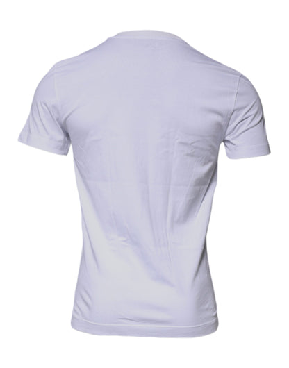 White DG Logo Cotton Crew Neck T-shirt