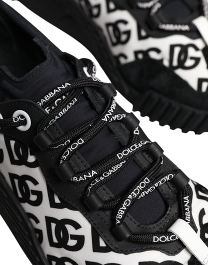 Black Logo Lace Up Low Top NS1 Sneakers Shoes