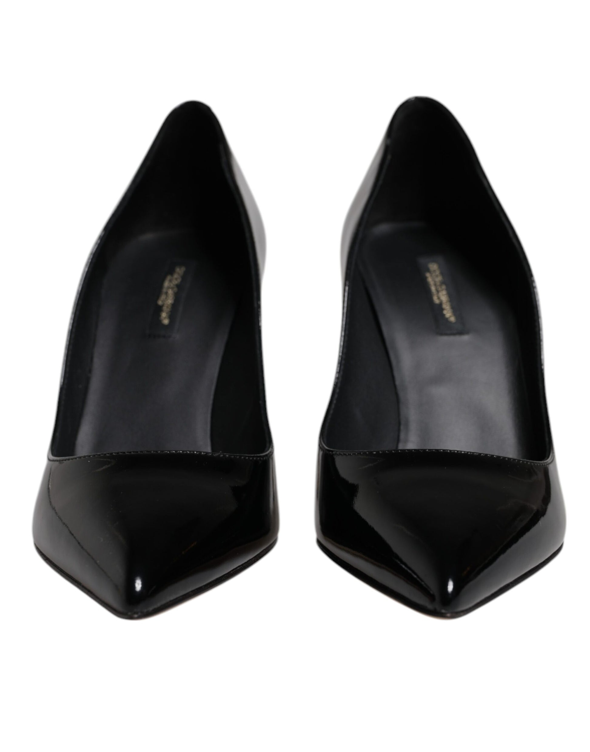 Black Patent Leather High Heels Pumps Shoes