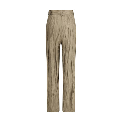 Ruched silk Norman Pants