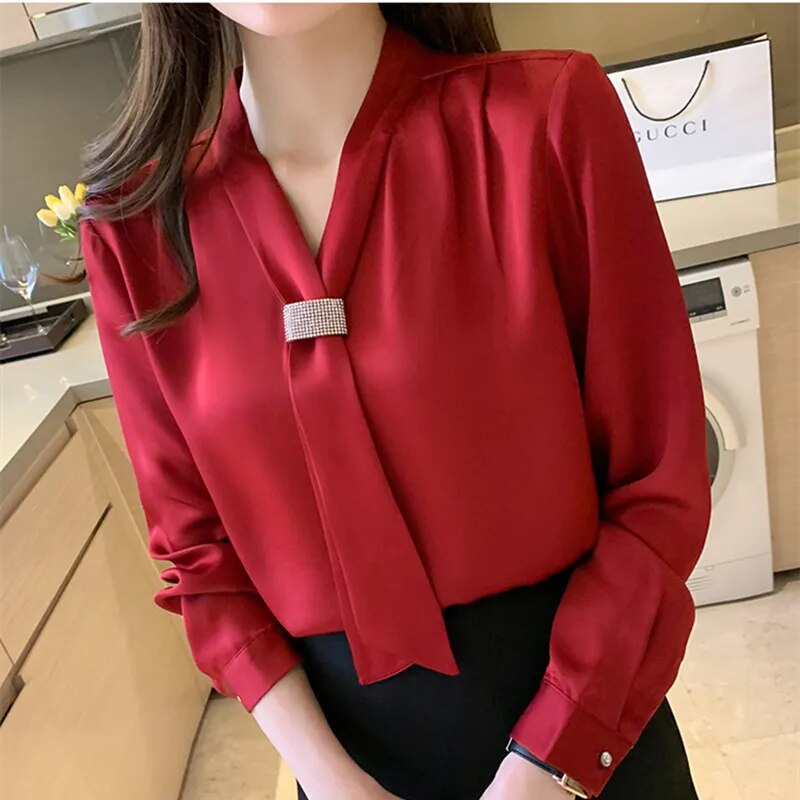 Red Rose Blouse