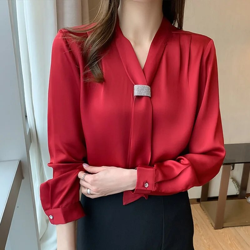 Red Rose Blouse