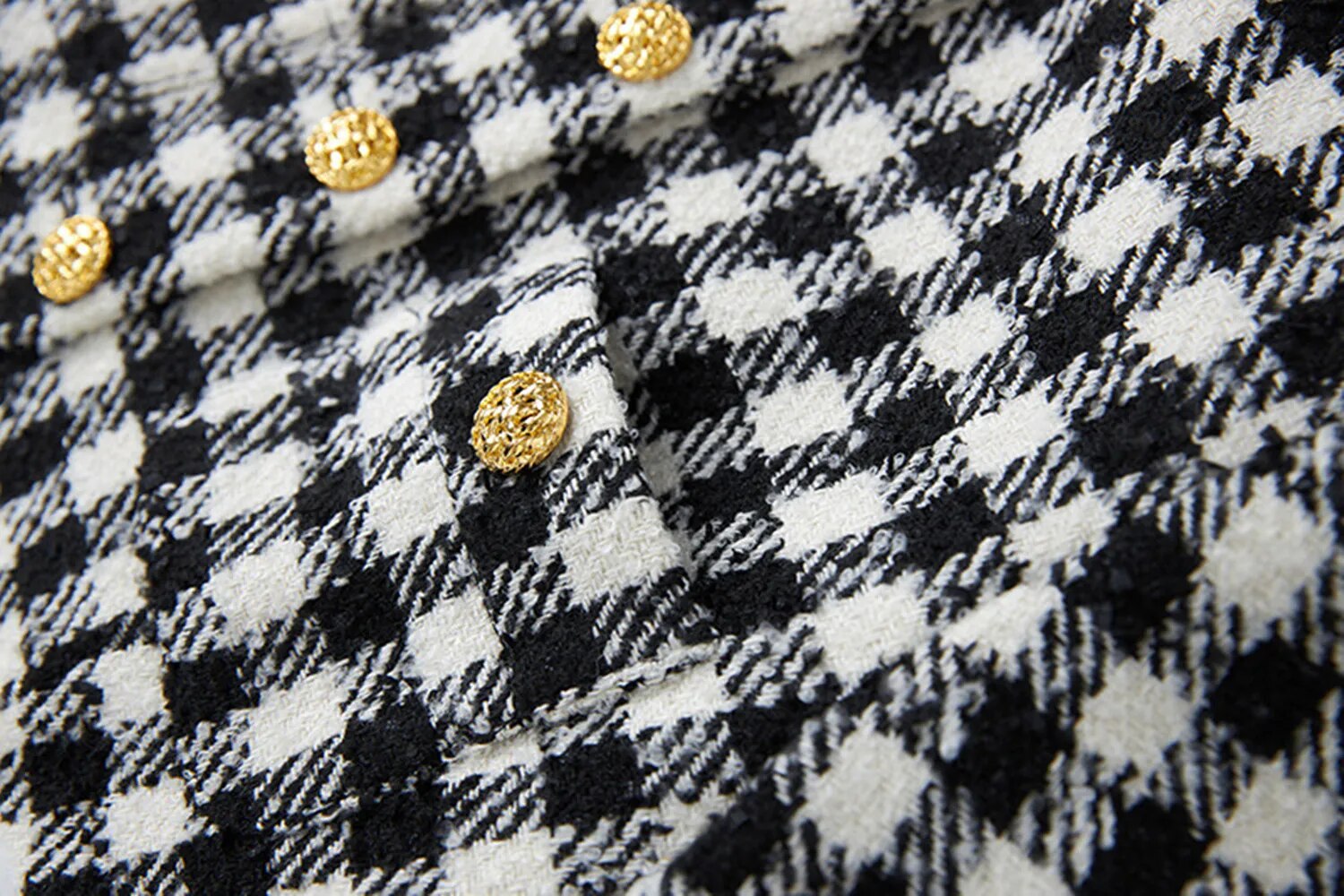 Black and White Tweed Set