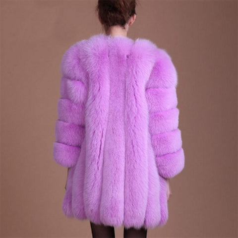 Faux Fox Fur coat