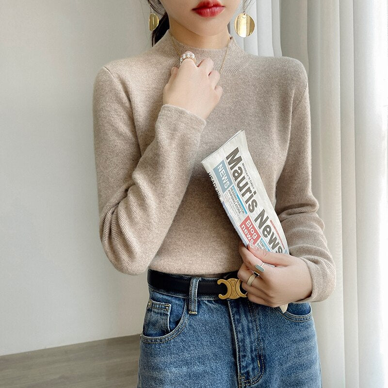 cashmere sweater long sleeve