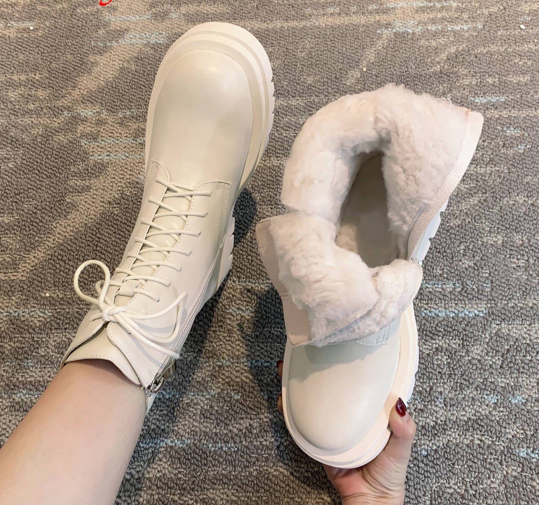 Wool Winter Snow Boots