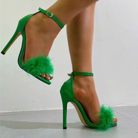 Feather Strap Sandals